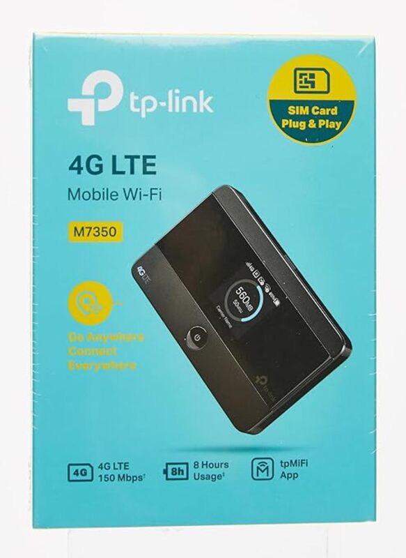 TP Link M7350 Hotspot mCvel 4G LTE 150 Mbps 80211n Black